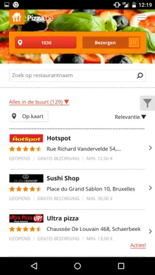 Pizza.be android App screenshot 11